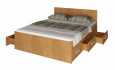Кровать «Юнона 6» с матрасом + 6 бельевых ящиков