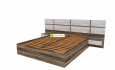 Кровать «Хилтон 3» с прикроватным блоком и матрасом